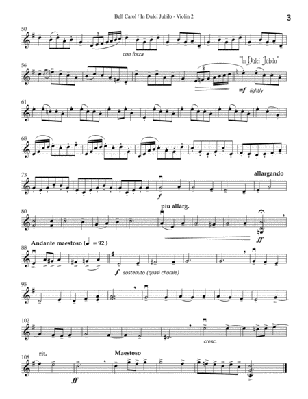 Christmas Album for String Quartet: Violin 2 image number null