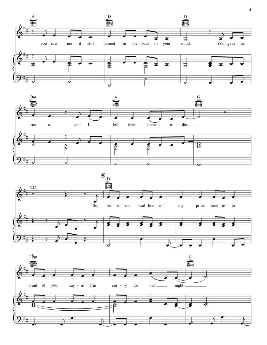 Back To December Acoustic Guitar scores gallery preview page 3