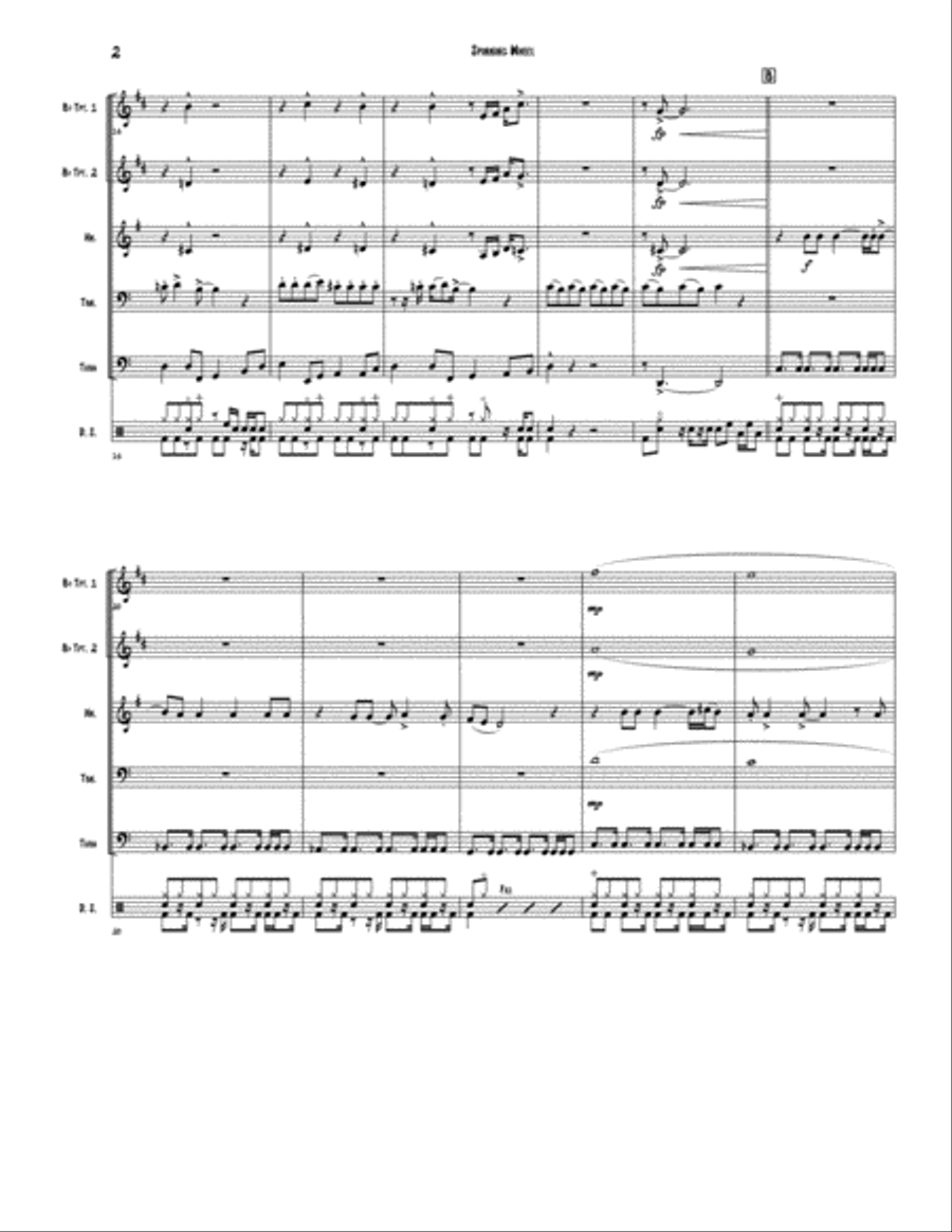 Spinning Wheel Brass Ensemble scores gallery preview page 2