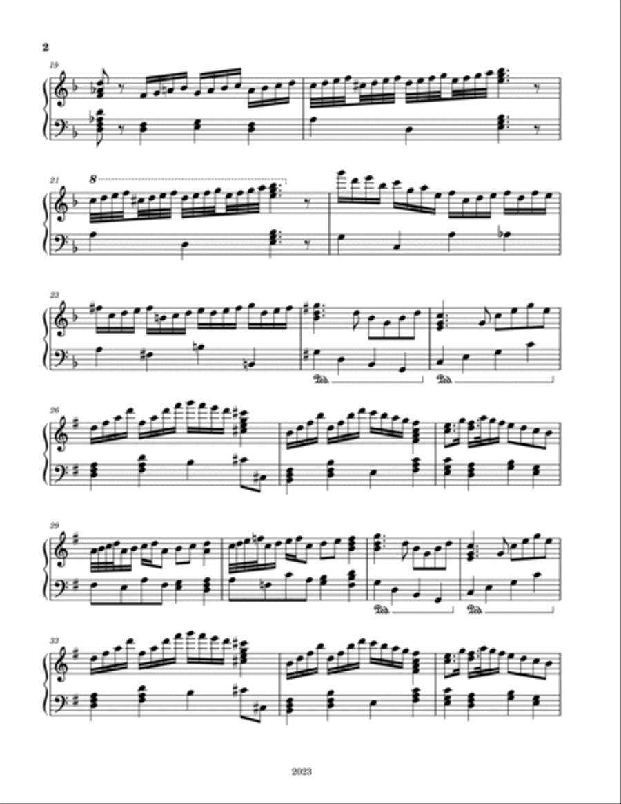 Piano Solo No. 22023 Piano Solo No. 22023 Piano Solo scores gallery preview page 2
