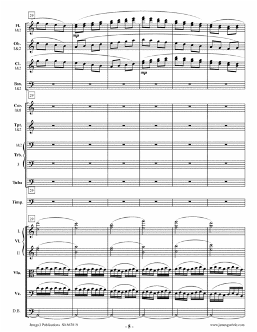 Guthrie: Phrygian Fantasy for Orchestra Full Orchestra scores gallery preview page 5
