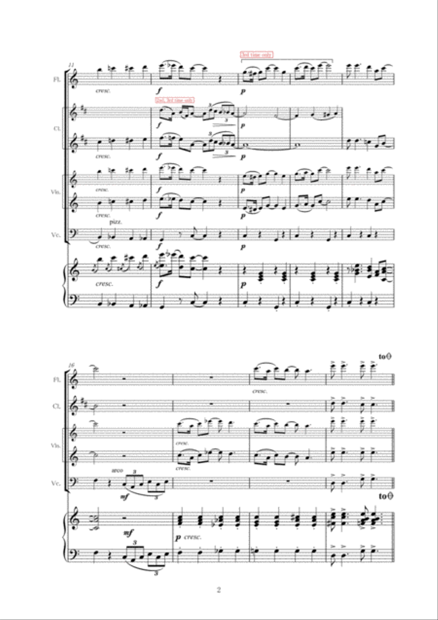 When I'm Sixty-four Clarinet scores gallery preview page 4