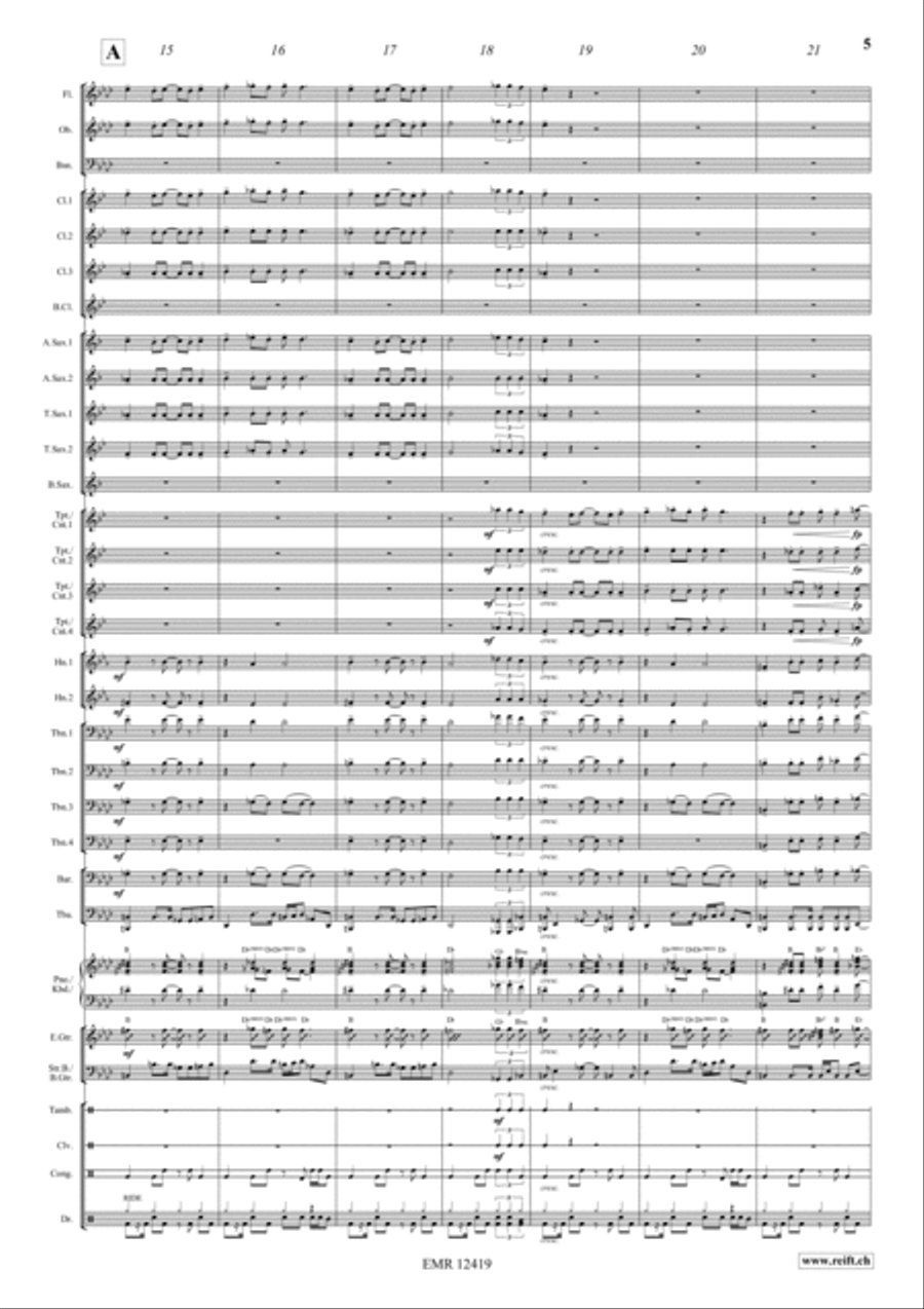Les Grandes Vacances Les Grandes Vacances Concert Band scores gallery preview page 5