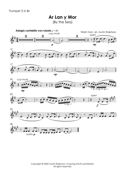 4 Traditional Welsh Songs - brass quintet book image number null