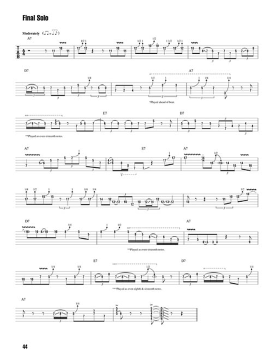 Burning Blues Guitar Electric Guitar scores gallery preview page 8