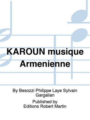 Book cover for KAROUN musique Armenienne