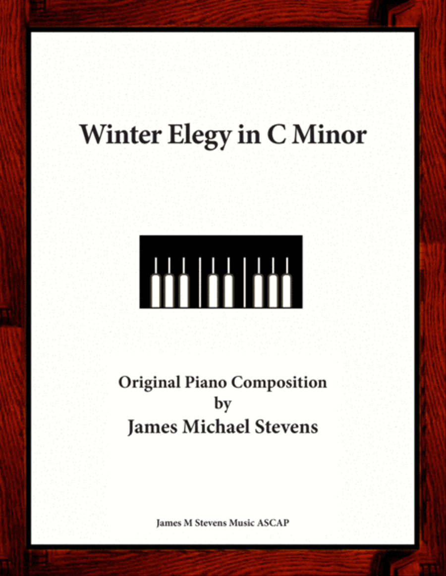 Winter Elegy in C Minor Piano Solo scores gallery preview page 1