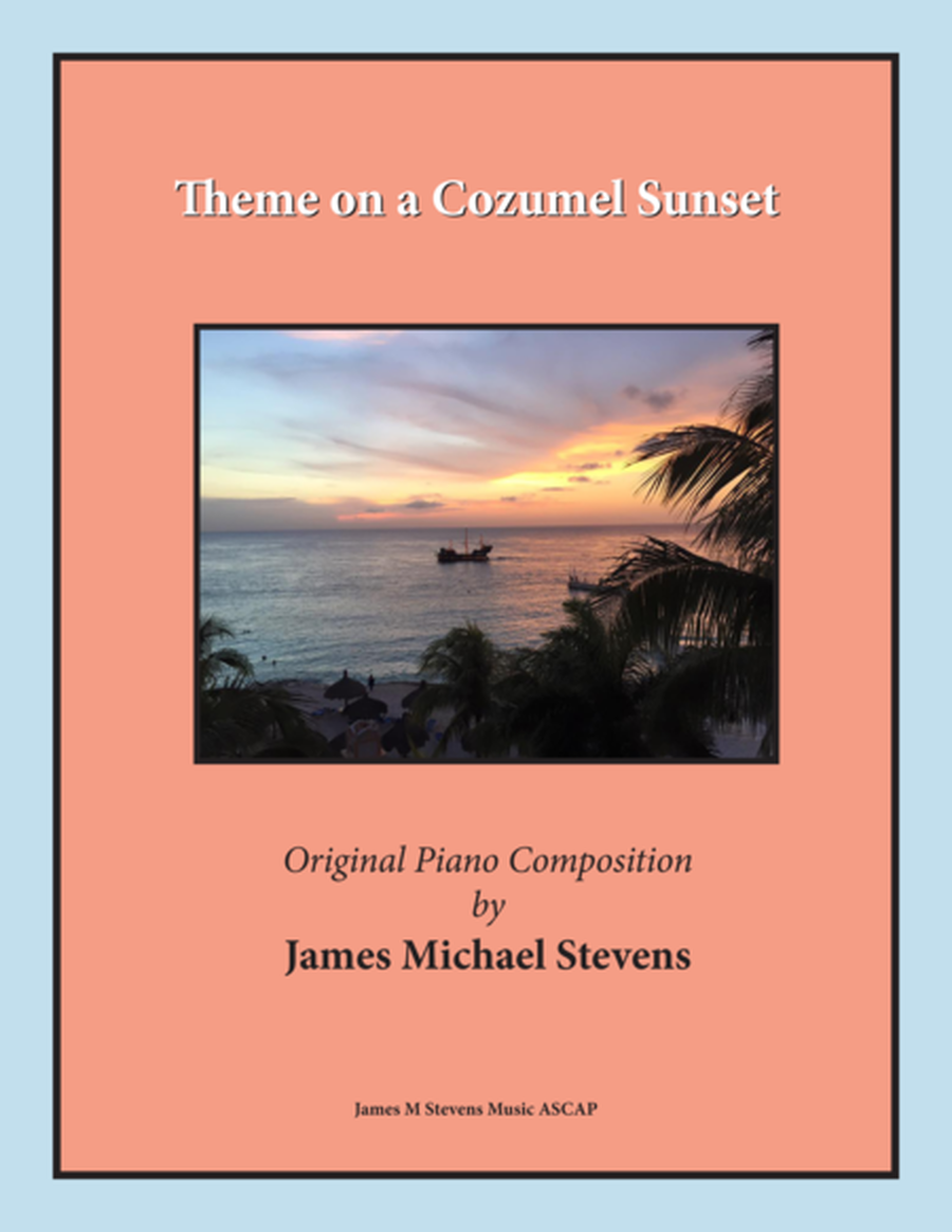 Theme on a Cozumel Sunset image number null