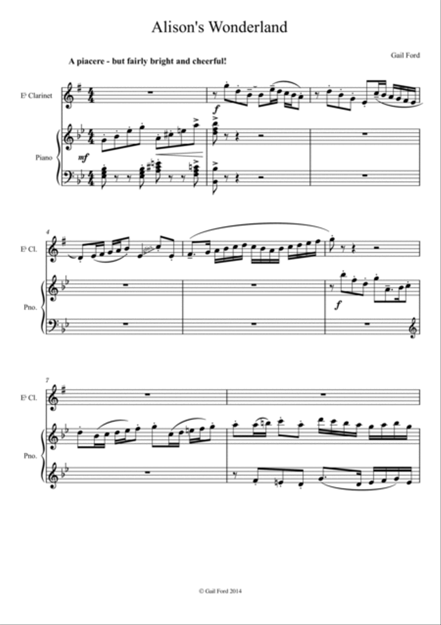 Alison's Wonderland Woodwind Duet scores gallery preview page 3