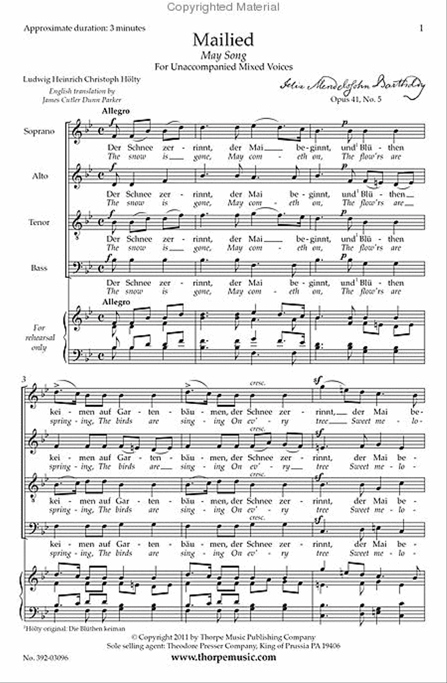 Mailied 4-Part scores gallery preview page 2