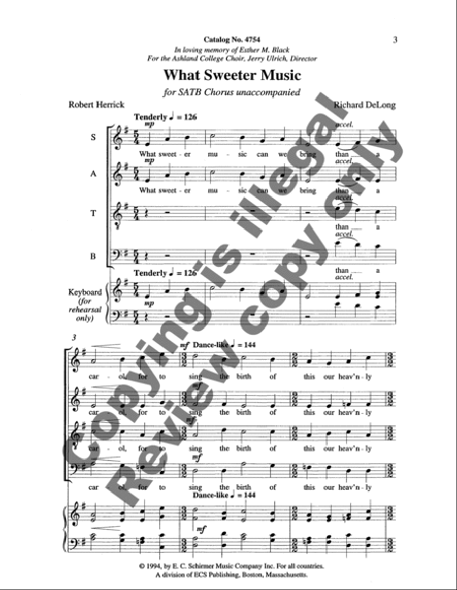 What Sweeter Music 4-Part scores gallery preview page 8