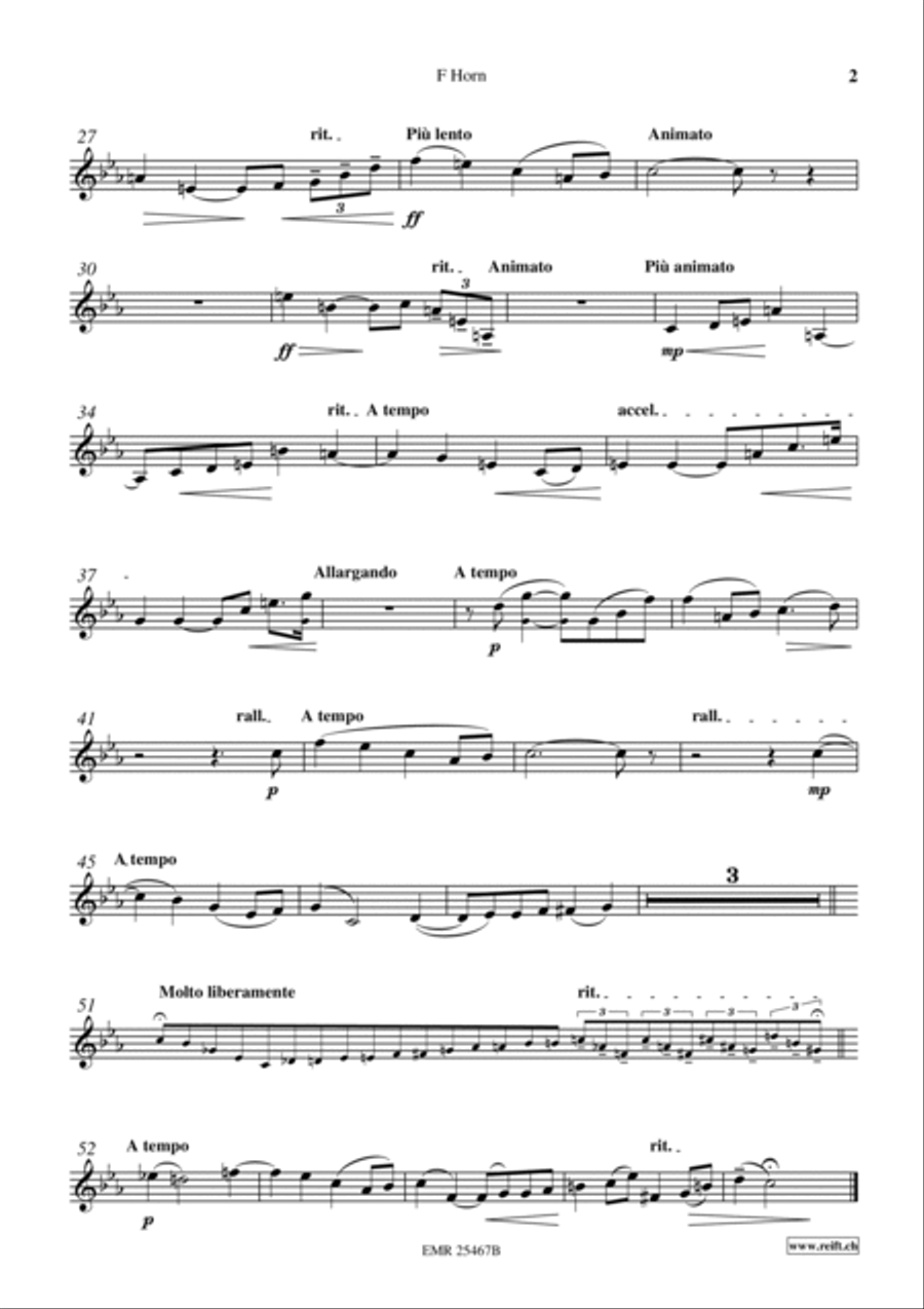 Adagio Adagio Horn scores gallery preview page 3