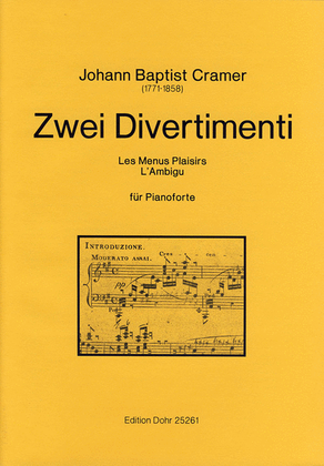 Book cover for Zwei Divertimenti für Pianoforte