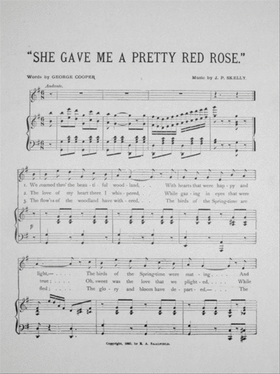 She Gave Me A Pretty Red Rose Voice scores gallery preview page 2