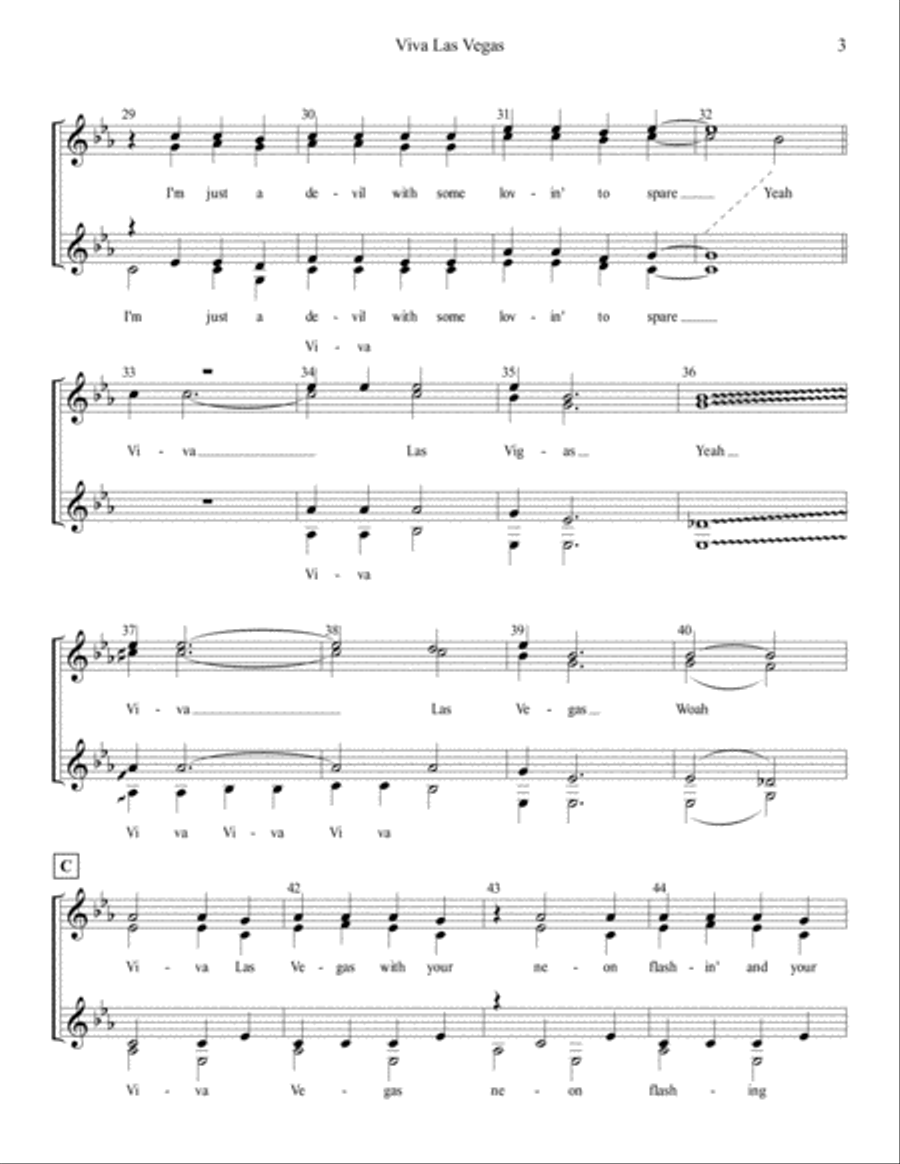 Viva Las Vegas from VIVA LAS VEGAS SSAA scores gallery preview page 3