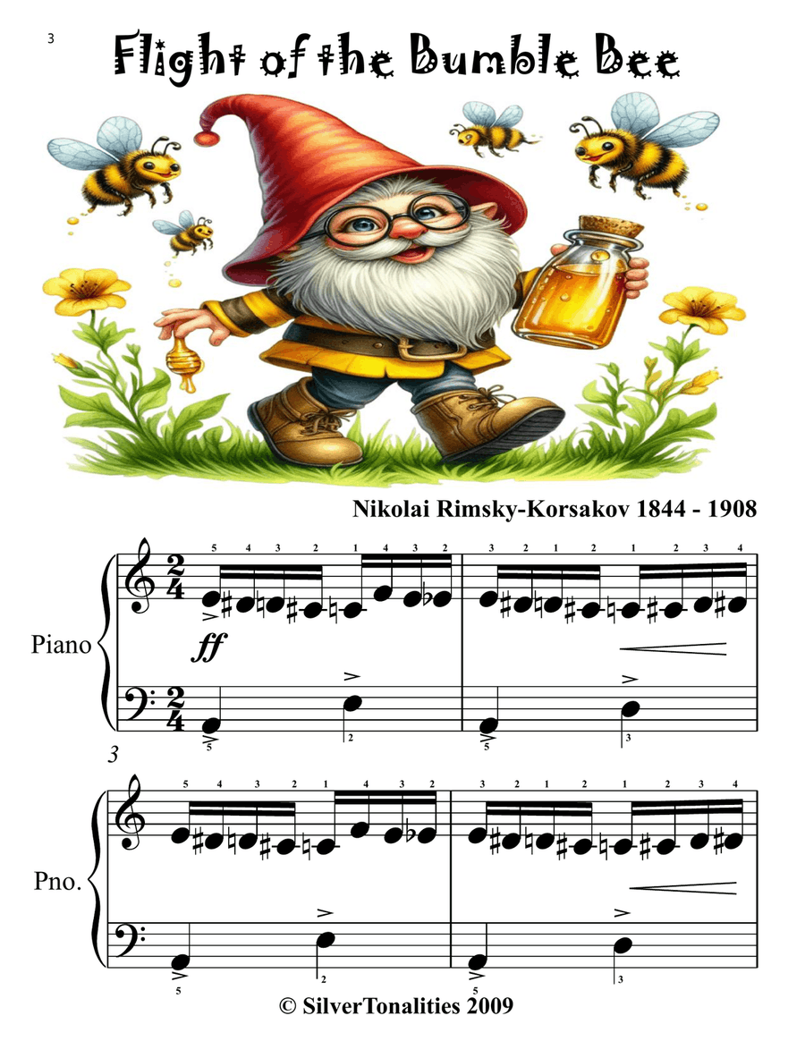 Learn to Play the Classics Flight of the Bumble Bee Edition Piano Method scores gallery preview page 6