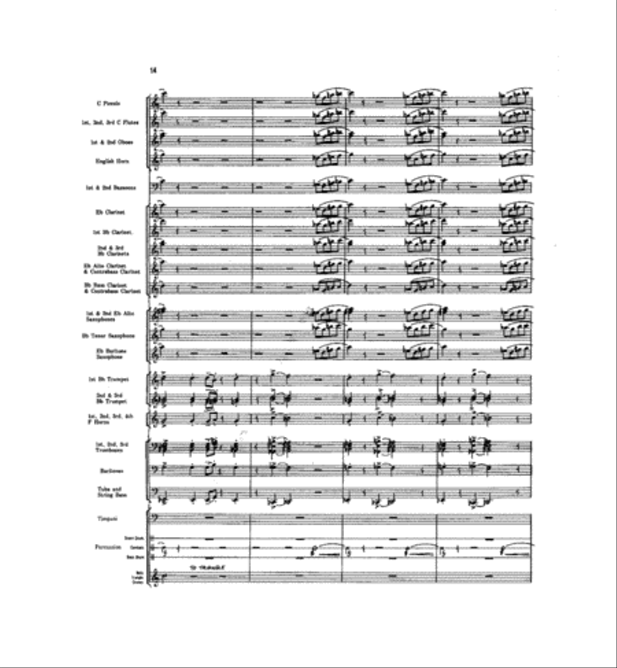 Caccia and Chorale Caccia and Chorale Concert Band scores gallery preview page 13