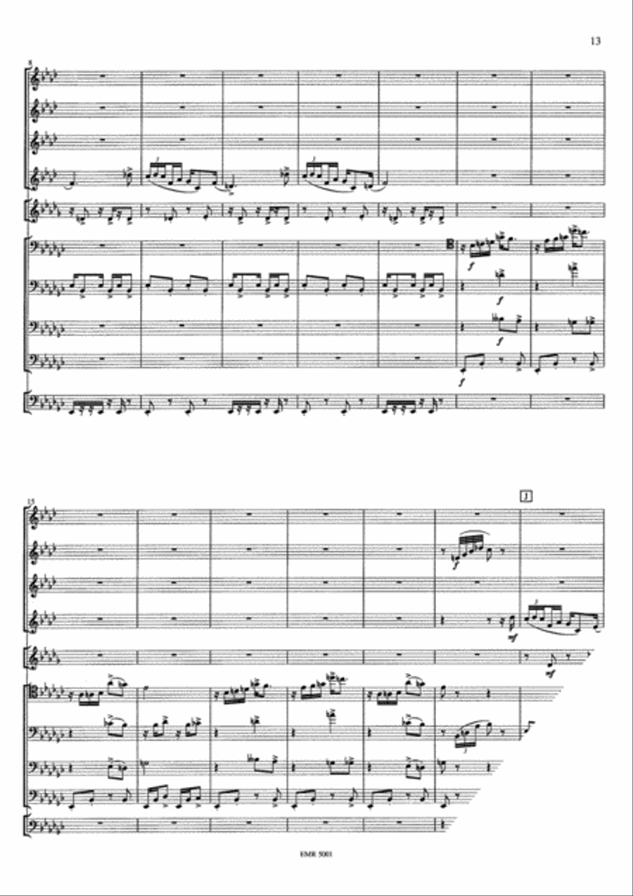 3 Preludes Brass Ensemble scores gallery preview page 8