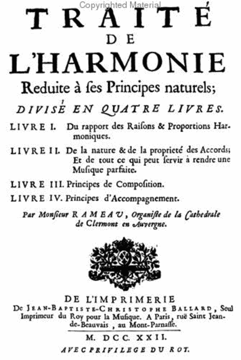 Methods & Treatises Jean-Philippe Rameau - Volume 1 - France 1600-1800