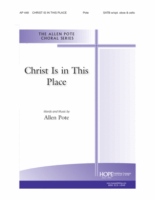 Book cover for Christ Is in this Place