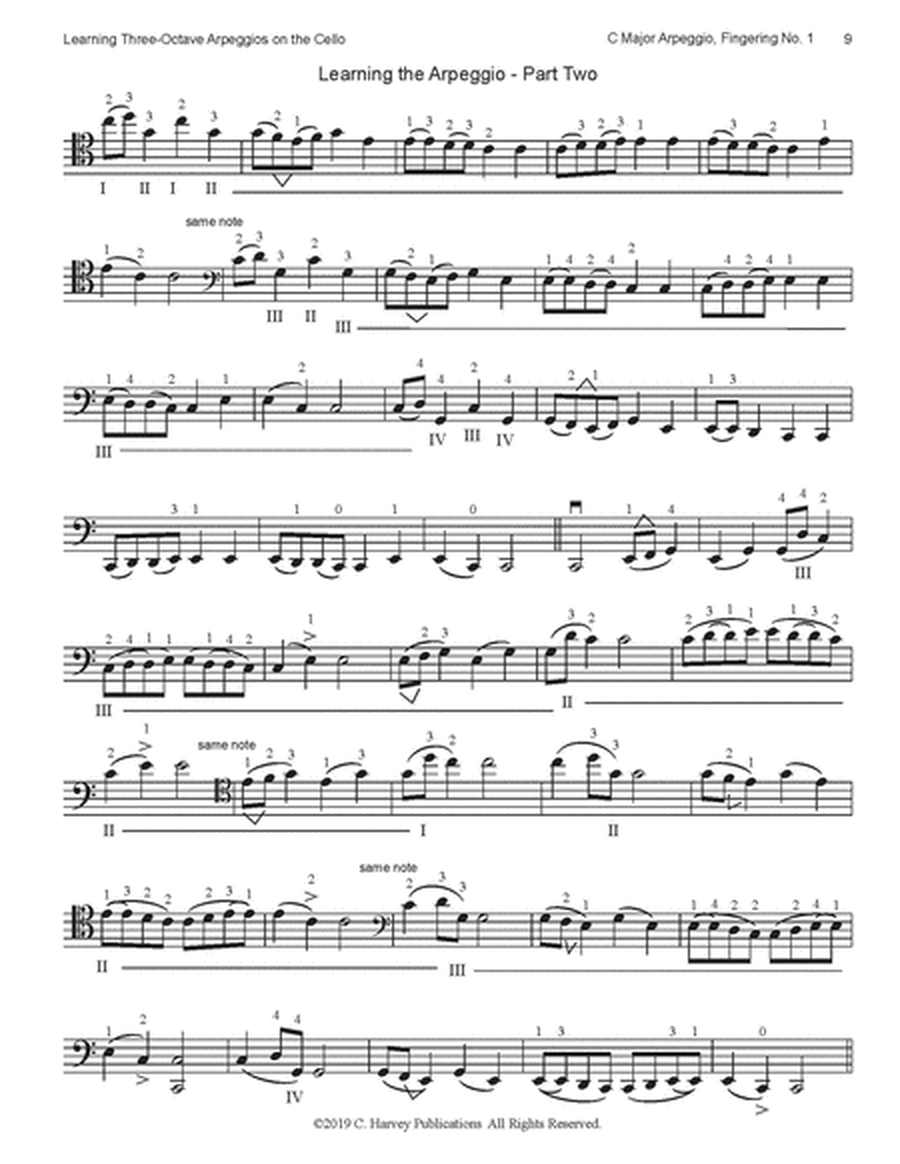 Learning Three-Octave Arpeggios on the Cello