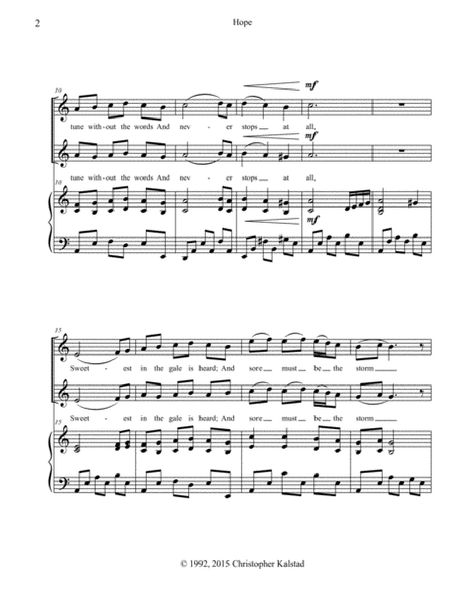 Hope (SA and Piano) image number null