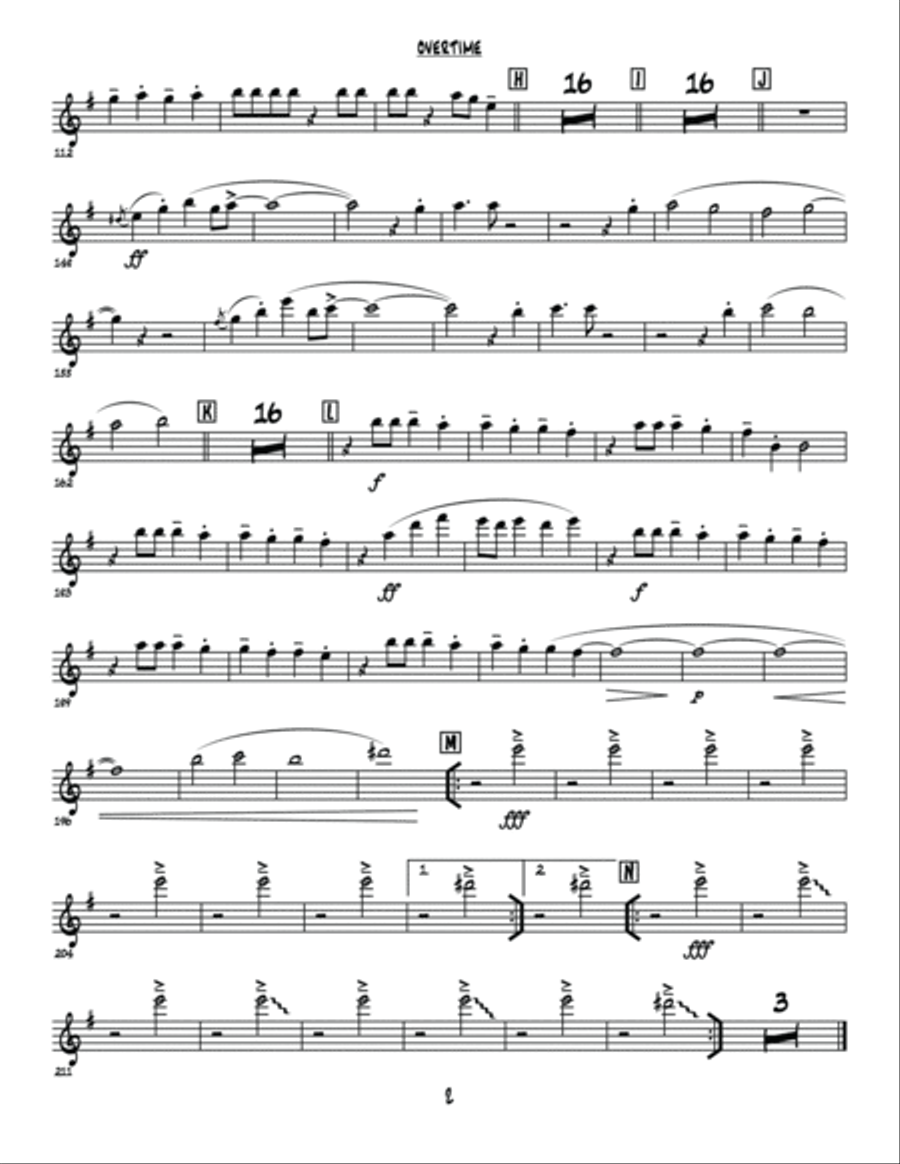 Overtime Tenor Saxophone scores gallery preview page 4