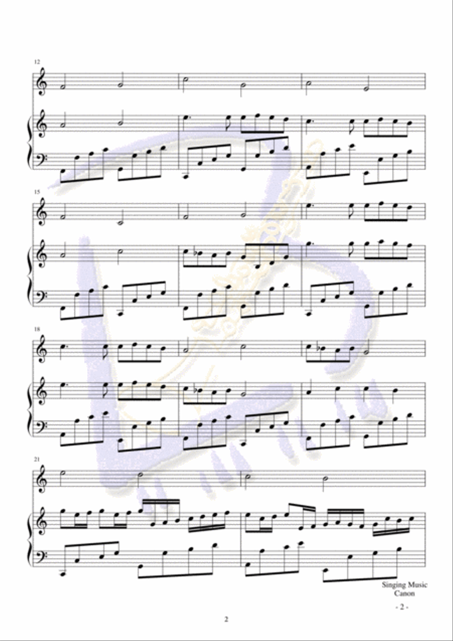 Canon Bassoon scores gallery preview page 2