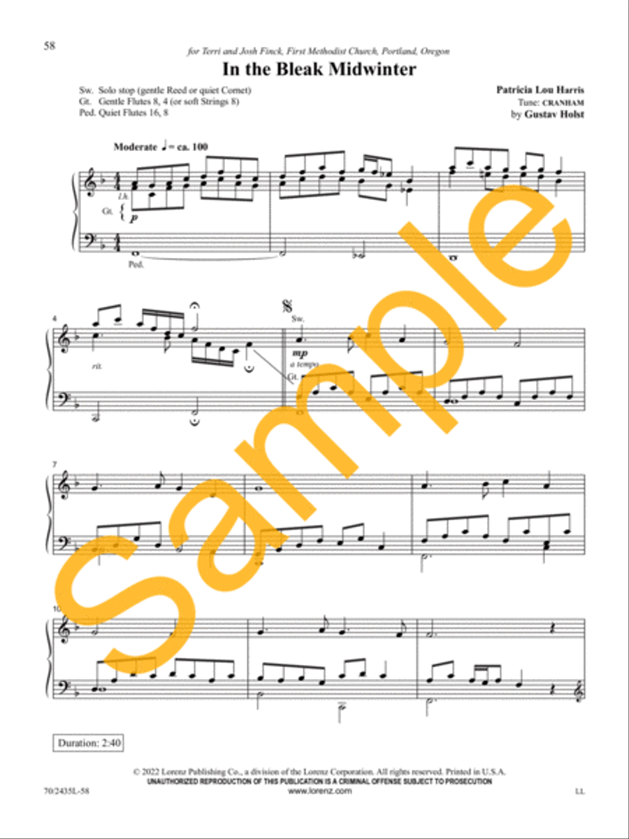 Easy Organ Library, Vol. 74 Organ Solo scores gallery preview page 21
