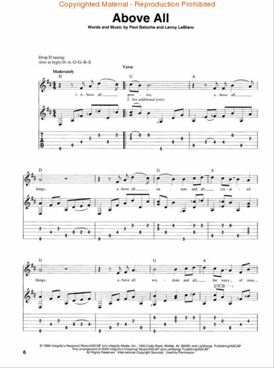 Fingerpicking Praise Fingerpicking Guitar scores gallery preview page 2