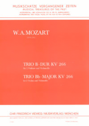 Book cover for Trio B-Dur KV 266