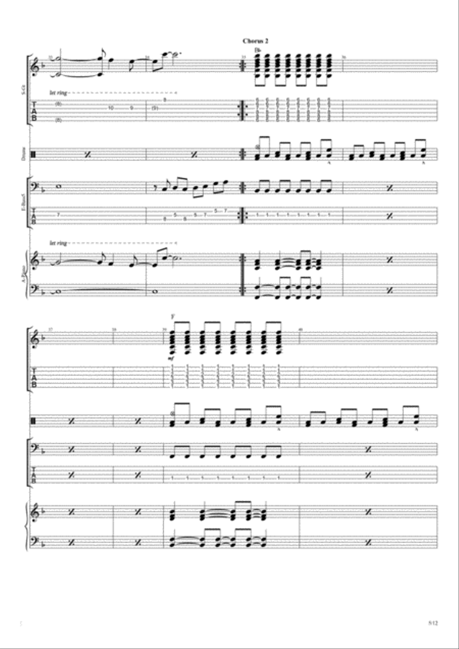 Hold Back The River Small Ensemble scores gallery preview page 5
