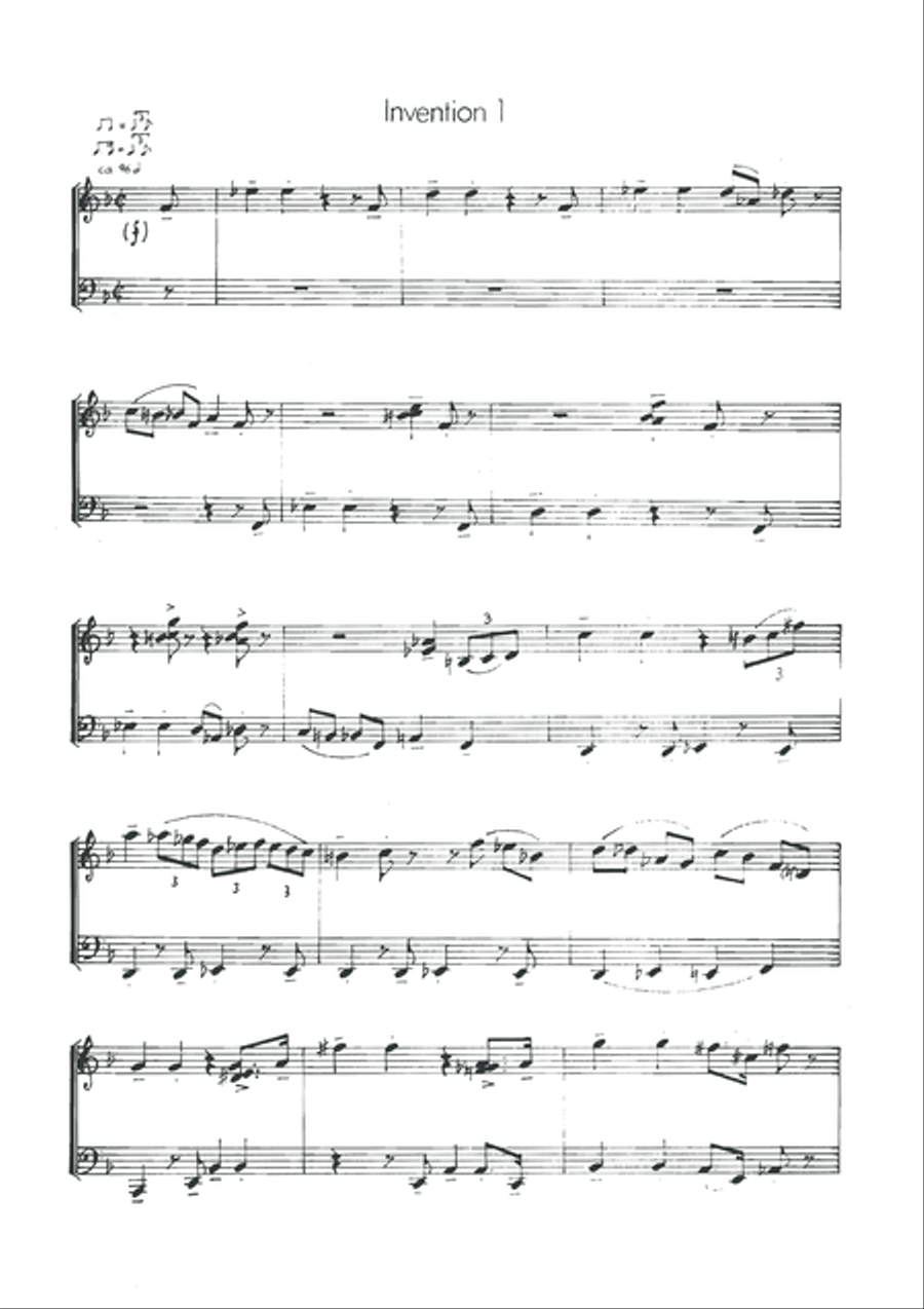 Invention 1 Piano Solo scores gallery preview page 3