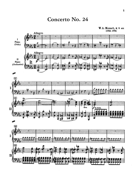 Piano Concerto No. 24 in C Minor, K. 491