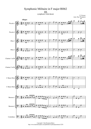 Gossec: Symphonie Militaire in F major RH62 Mvt. III - symphonic wind