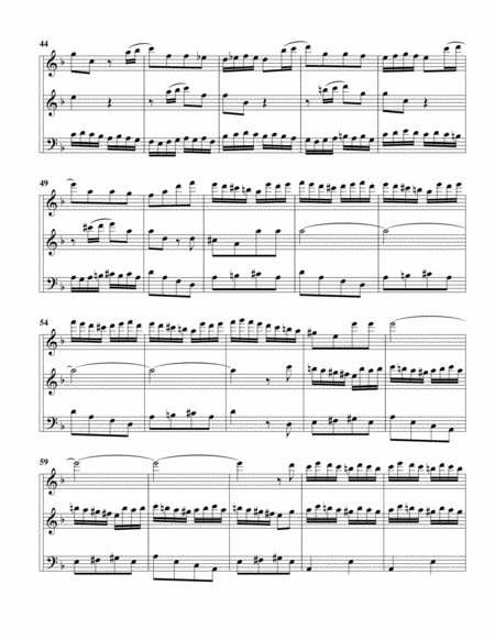 Trio sonata, 2 flutes, continuo, QV 2 : Anh. 2a (arrangement for 3 recorders)