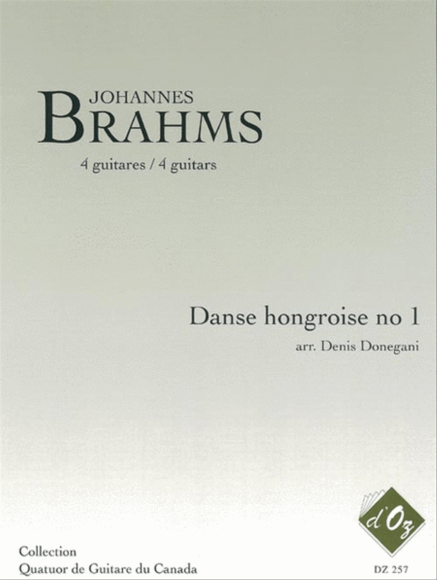 Danse hongroise no 1 Guitar Ensemble scores gallery preview page 1
