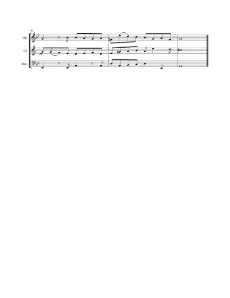 Trio no.2 in B-flat for Oboe, Clarinet, and Bassoon (Trio d'Anches) image number null