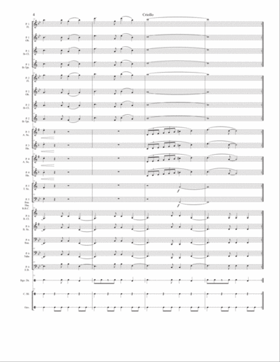 Criollo Concert Band scores gallery preview page 5