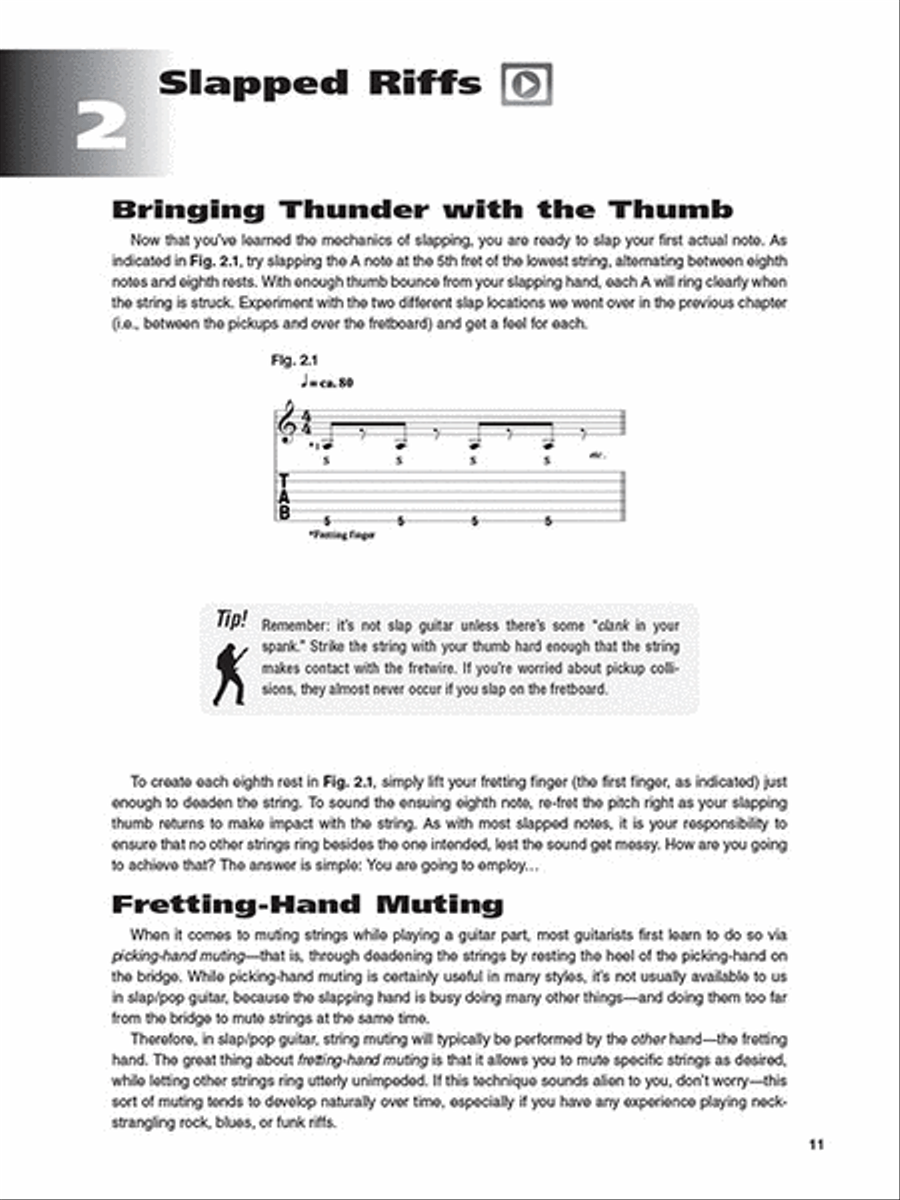 Solo Slap Guitar Solo Slap Guitar Electric Guitar scores gallery preview page 5