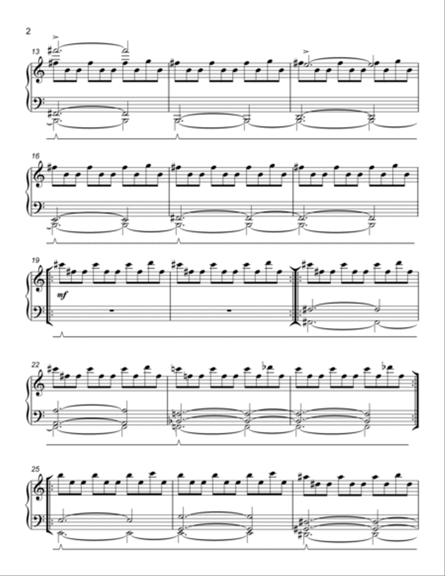 Halloween Theme Piano Solo scores gallery preview page 2
