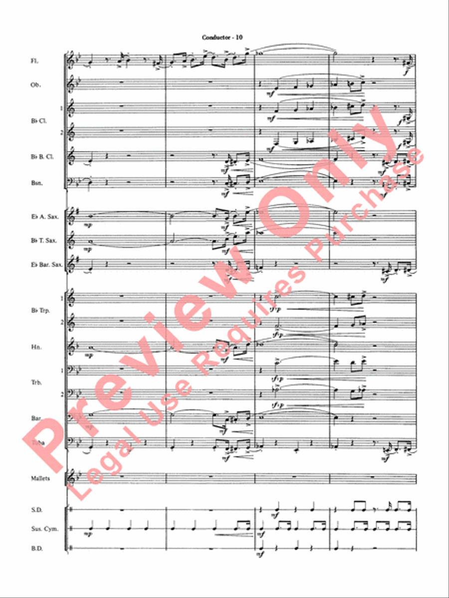 The Pink Panther Concert Band scores gallery preview page 12