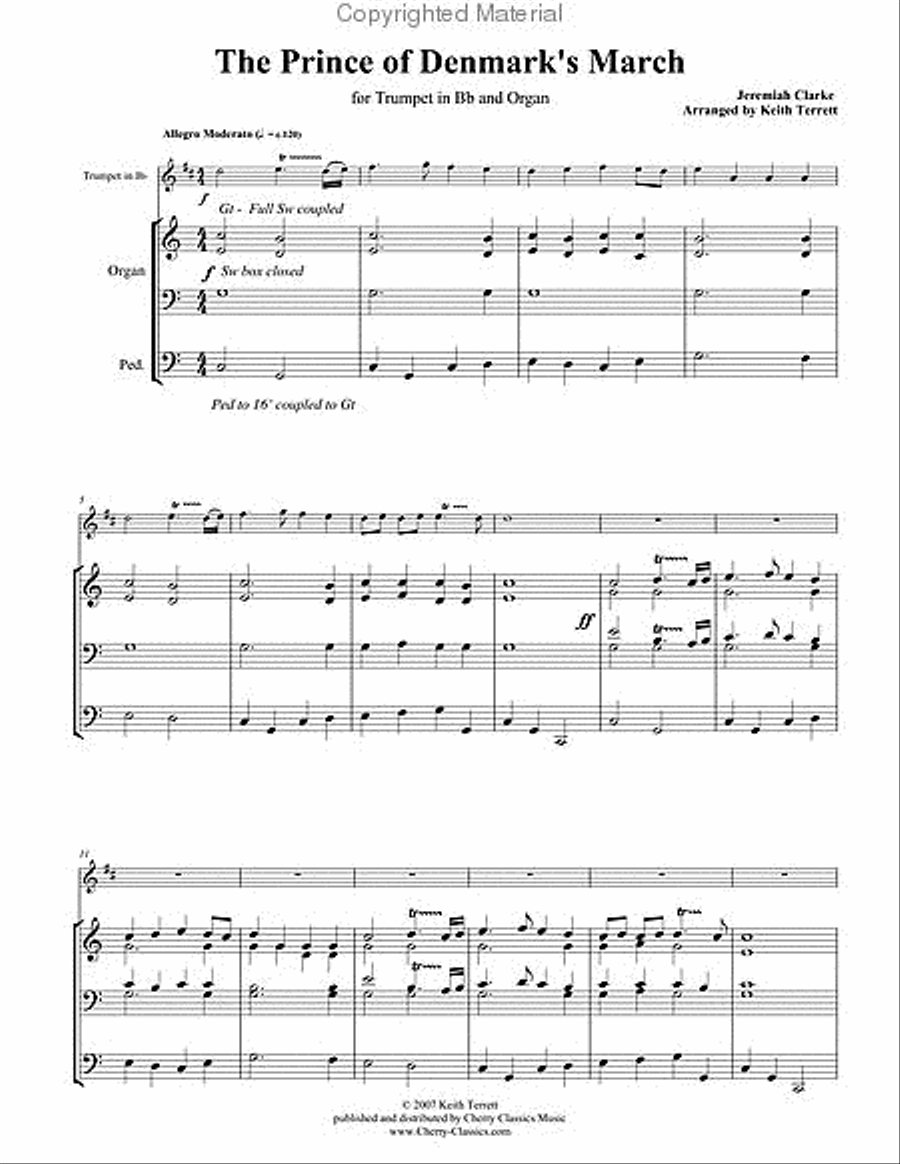 Prince of Denmark’s March Trumpet scores gallery preview page 2