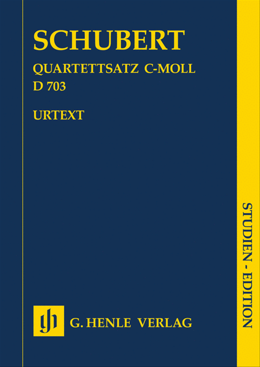 String Quartet Movement (Quartettsatz) in C Minor, D. 703 String Quartet scores gallery preview page 1