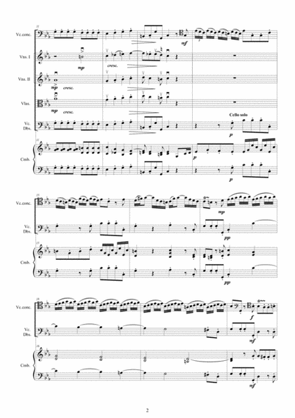 Vivaldi - Cello Concerto in C minor RV 401 for Cello solo, Strings and Cembalo image number null