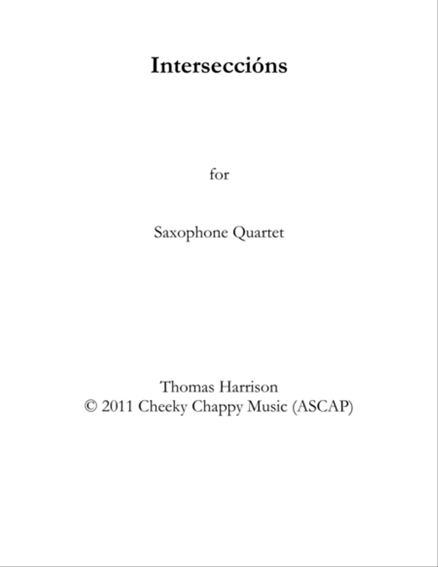 Intersecciones Brass Ensemble scores gallery preview page 1