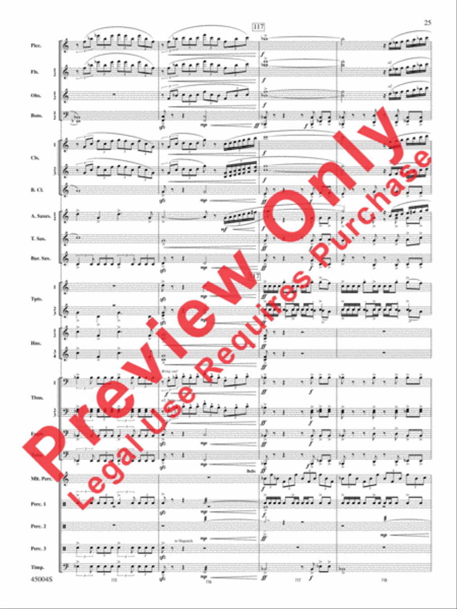 Red Rock Mountain Concert Band scores gallery preview page 60