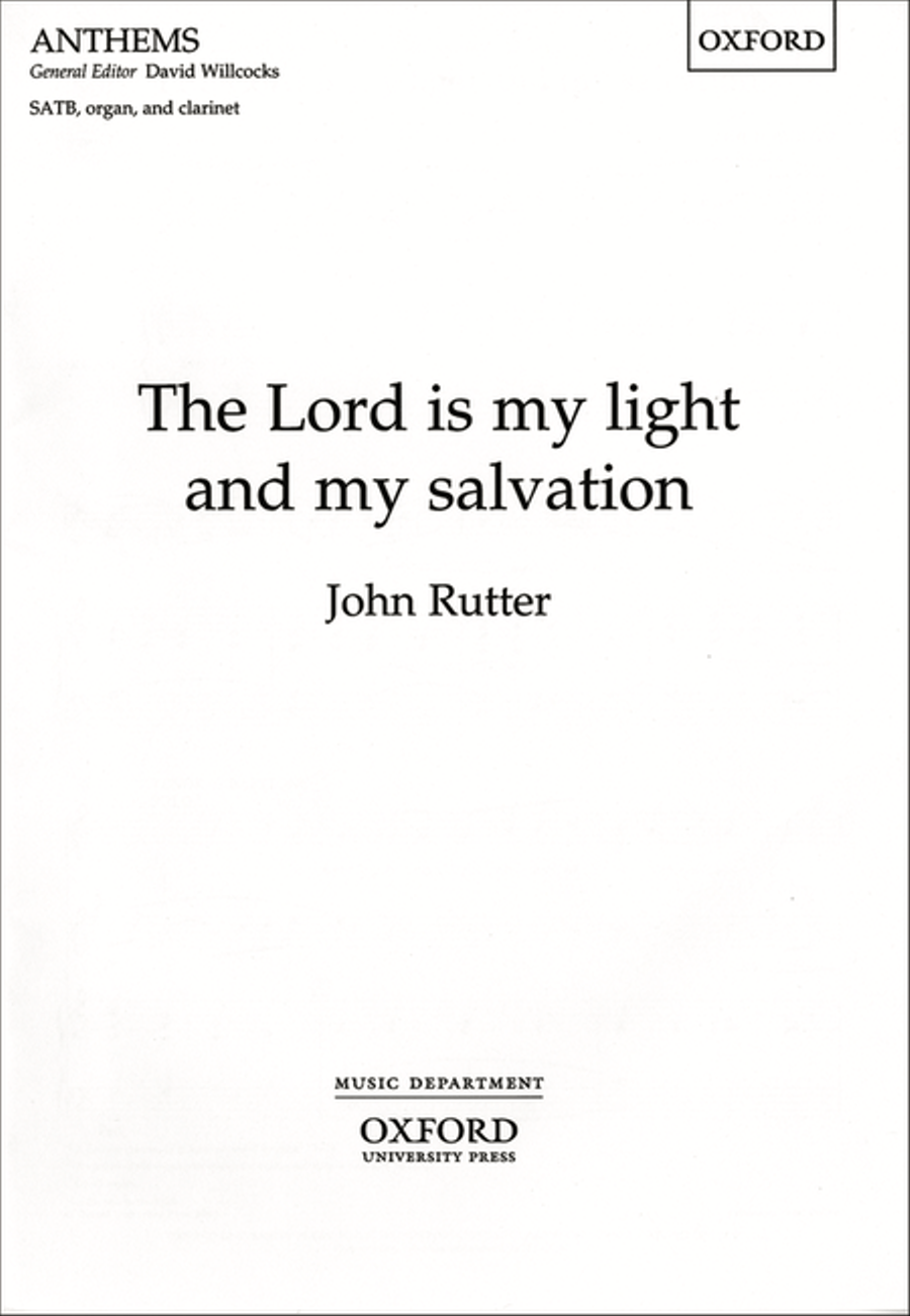The Lord is my light and my salvation 4-Part scores gallery preview page 1