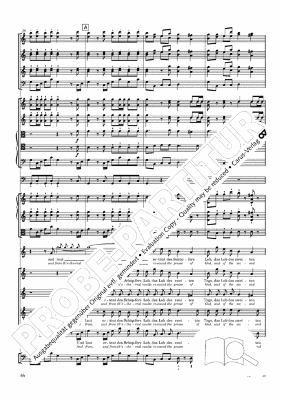 The Creation (Die Schopfung) 4-Part scores gallery preview page 66