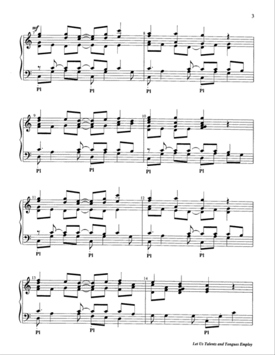 Let Us Talents and Tongues Employ 5-Octaves scores gallery preview page 9